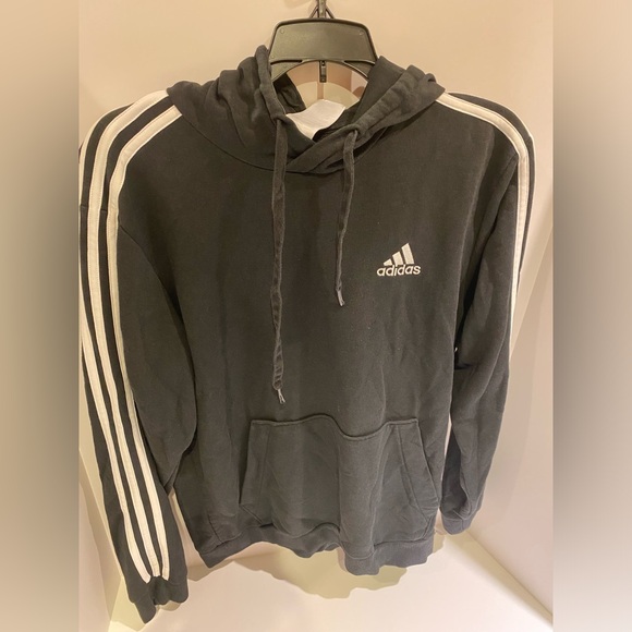 Adidas Men’s Essentials Fleece Three Stripe Hoodie. - Picture 6 of 7